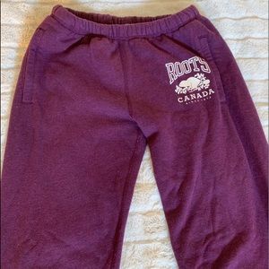 roots purple sweatpants